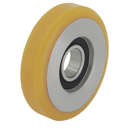 Zoro Select Caster Wheel, 240 lb. Ld Rating, Yl Wheel FSTH 50X25/12-10K