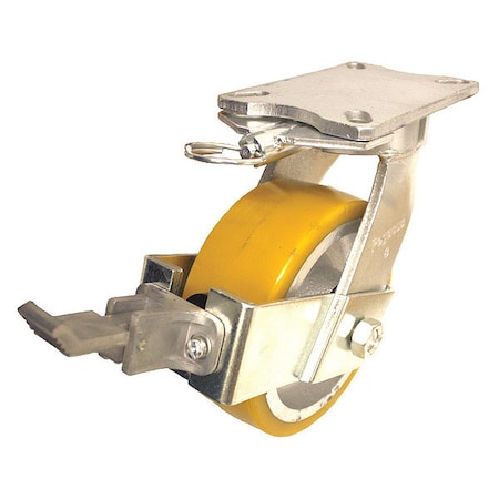 Zoro Select Plate Caster, 3500 lb. Ld Rating, Ball P27S-UY120K-18-WK-DL