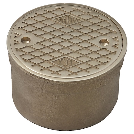 Jay R. Smith Manufacturing Floor Cleanout, 3 in. H, Nickel Bronze 4890C03