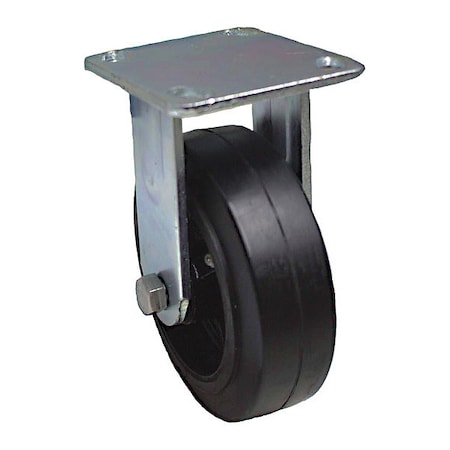 Zoro Select NSF-Listed Plate Caster, 550 lb. Ld Rating, Roller P21R-RY060R-14