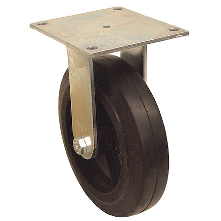 Zoro Select Plate Caster, 600 lb. Ld Rating, Roller P21R-RY080R-15