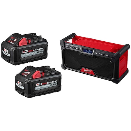 Milwaukee Tool M18  HO XC6.0 Battery 2PK, M18  Radio 48-11-1862, 2952-20