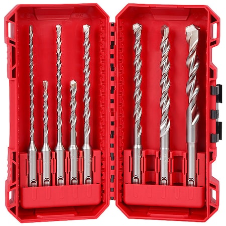 Milwaukee Tool 8 pc. 2-Cutter M/2 SDS-Plus Rotary Hammer Drill Bit Set 48-20-7673
