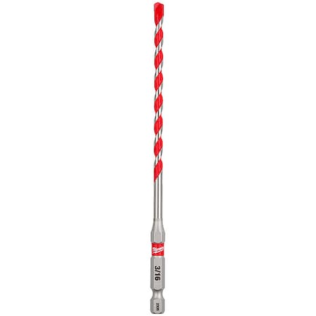 Milwaukee Tool 3/16x4x6 Shockwave Carb Hammer Drill Bit 48-20-9006