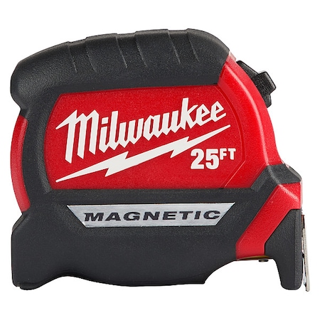 Milwaukee Tool 25ft Compact Wide Blade Magnetic Tape Measure 48-22-0325