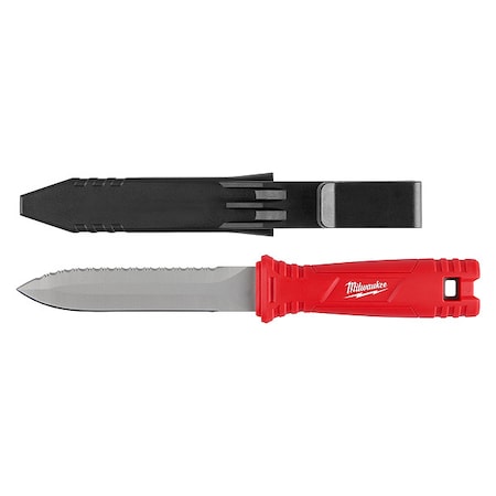 Milwaukee Tool Duct Knife, Serrated/Smooth, Blade 5 1/2 in L 48-22-1927
