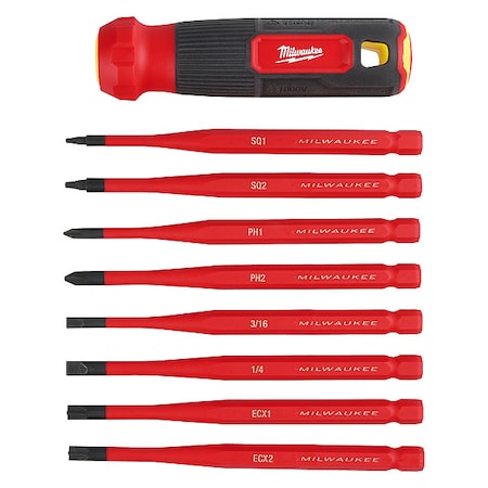 Milwaukee Tool 10-in-1 insulated screwdriver set 48-22-2218