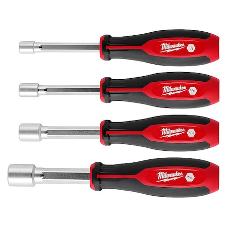 Milwaukee Tool 4 PC HollowCore(TM) SAE Nut Driver Set 48-22-2444