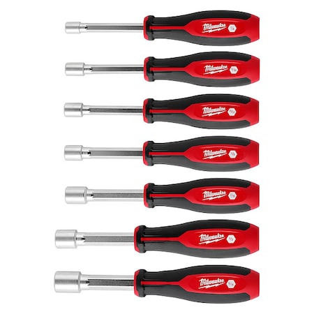 Milwaukee Tool Nut Driver Set, PP Handle, 7 pcs 48-22-2547