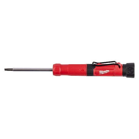 Milwaukee Tool Multi-Bit Screwdriver, Chrome Metal, 4 pcs 48-22-2932