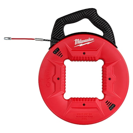 Milwaukee Tool 100' Polyester Fish Tape w/ Flexible Metal Leader 48-22-4195