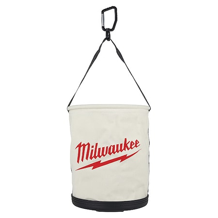 Milwaukee Tool Canvas Utility Bucket, White 48-22-8271