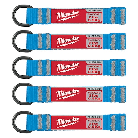 Milwaukee Tool 5 pc. 2 lb. D-Ring Web Attachment, PK5 48-22-8870