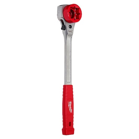 Milwaukee Tool Lineman's High Leverage Ratcheting Wrench with Milled Strike Face 48-22-9213M