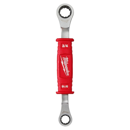 Milwaukee Tool Linemans 2in1 Insulated Ratcheting Box Wrench 48-22-9211
