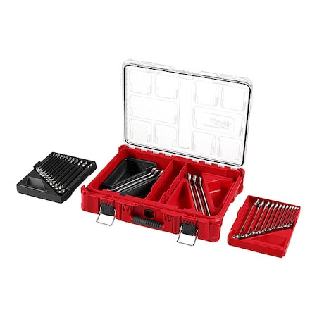 Milwaukee Tool Combination Wrench Set, 30 Tools, Steel 48-22-9485