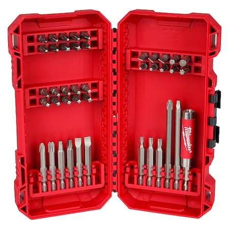 Milwaukee Tool 42 Piece Driver Bit Set, 1/4 in Hex Shank Size 48-32-1554