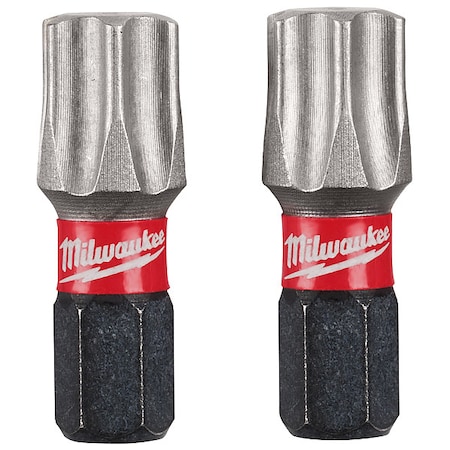 Milwaukee Tool SHOCKWAVE 1"Torx T50 Impact Bit, PK2 48-32-4989