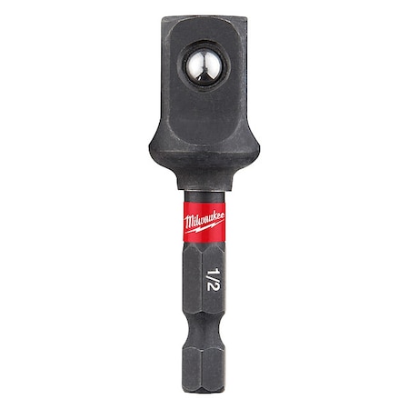 Milwaukee Tool Shockwave 1/4 to 1/2 Socket Adapter-BK10 48-32-5734