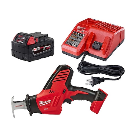Milwaukee Tool M18 HACKZALL Recip Saw + M18 XC5.0 Starter Kit 48-59-1850, 2625-20