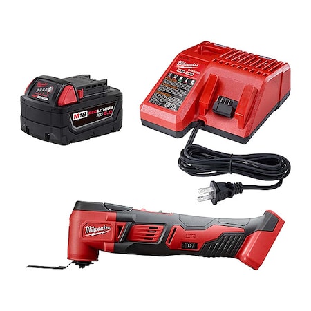 Milwaukee Tool M18 Cordless Multi-Tool + M18 XC5.0 Starter Kit 48-59-1850, 2626-20