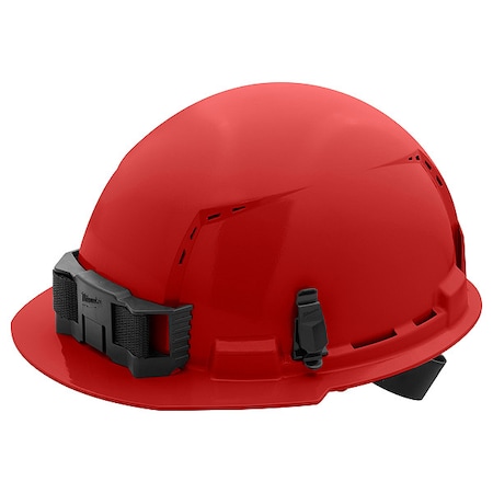 Milwaukee Tool BOLT Red Front Brim Vented Hard Hat w/4pt Ratcheting Suspension - Type 1, Class C 48-73-1208