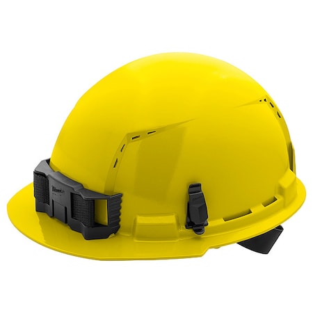 Milwaukee Tool BOLT Yellow Front Brim Vented Hard Hat w/4pt Ratcheting Suspension - Type 1, Class C 48-73-1202