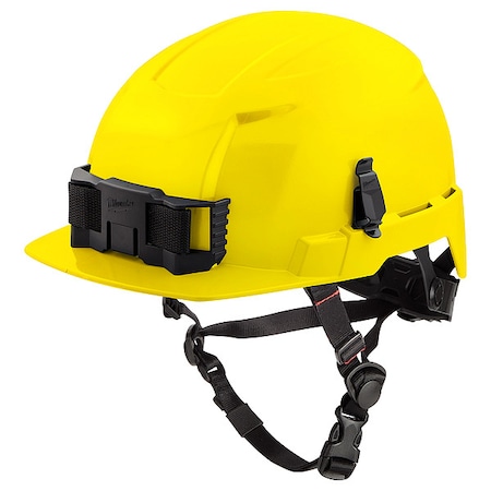 Milwaukee Tool BOLT Yellow Front Brim Safety Helmet with IMPACT ARMOR Liner - Type 2, Class E 48-73-1367