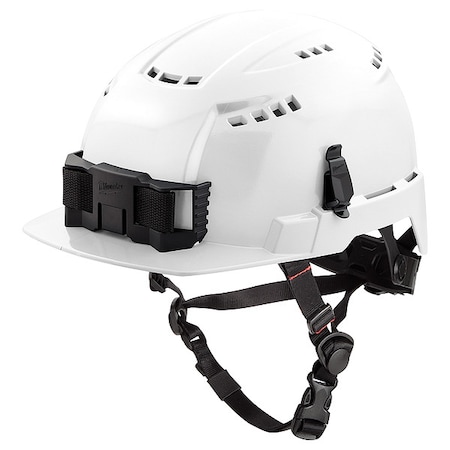 Milwaukee Tool BOLT White Front Brim Vented Safety Helmet with IMPACT ARMOR Liner - Type 2, Class C 48-73-1364
