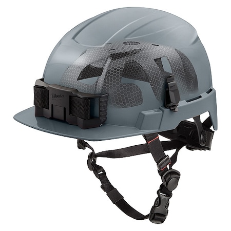 Milwaukee Tool BOLT Gray Front Brim Safety Helmet with IMPACT ARMOR Liner - Type 2, Class E 48-73-1381