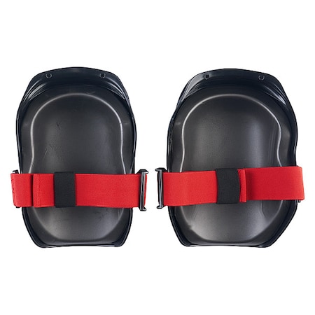 Milwaukee Tool Free-Flex Knee Pad, Flexible, Plastic Pad, Foam Cap, Buckle Closure, 1 Straps, Black/Red, Universal 48-73-6000