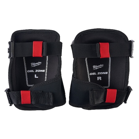 Milwaukee Tool Non-Marring Performance Knee Pad, Non-marring, Plastic Pad, Rubber Cap, Buckle Closure, 2 Straps 48-73-6040