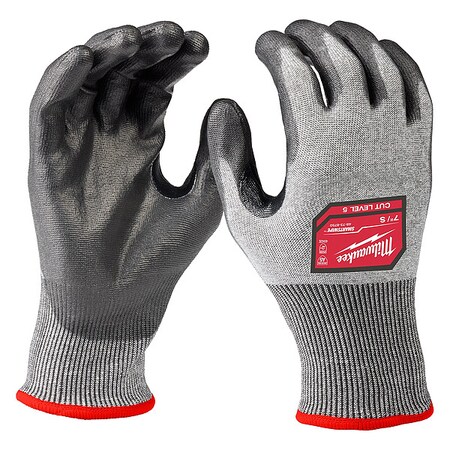 Milwaukee Tool Cut-Resistant Dipped Gloves, Cut Level A5 , Polyurethane , Rough , Small 1 PR 48-73-8750