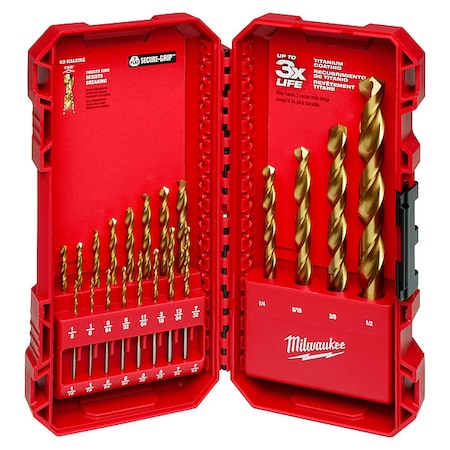 MILWAUKEE THUNDERBOLT Titanium Drill Bit Set - 20 pc (48-89