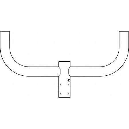 Exo Pole Bracket, Steel Housing, 30"L, 2-3/8"W BHH-2180-PT20-DB