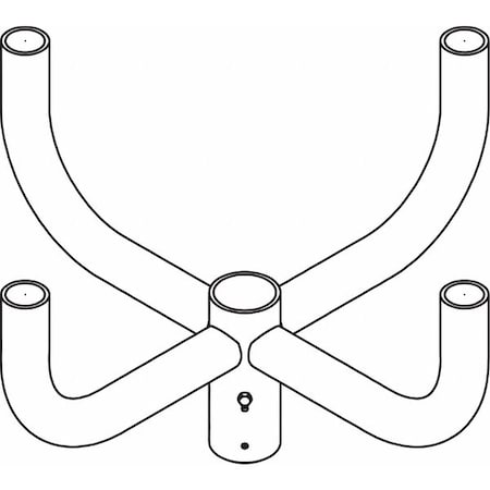Exo Pole Bracket, Steel Housing, 30"L, 21-5/8"W BHH-490-PT20-DB
