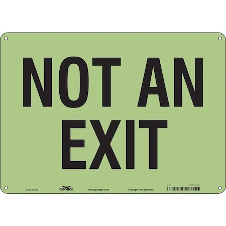 Condor Exit Sign, Plastic, 14" W, 10" H, Not An Exit, White 480H90