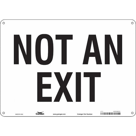 Condor Exit Sign, Plastic, 14" W, 10" H, Not An Exit, White 480H92