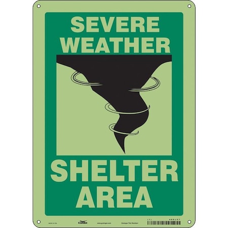 Condor Safety Sign, 14 in Height, 10 in Width, Polyethylene, Vertical Rectangle, English 480J27