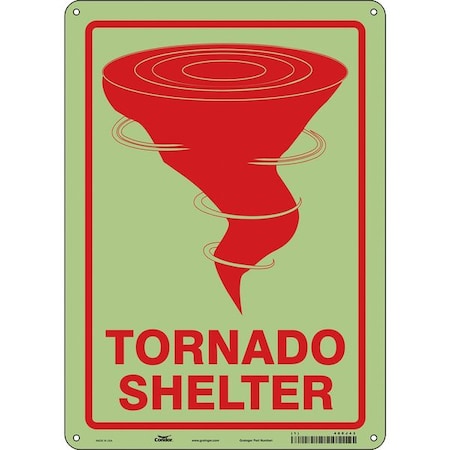 Condor TORNADO SHELTER, 10 in W x 14 in H, Vertical Rectangle, Polyethylene, 480J43 480J43