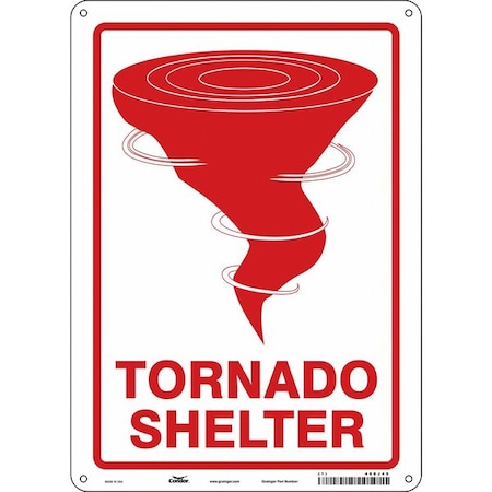 Condor TORNADO SHELTER, 10 in W x 14 in H, Vertical Rectangle, Polyethylene, 480J45 480J45