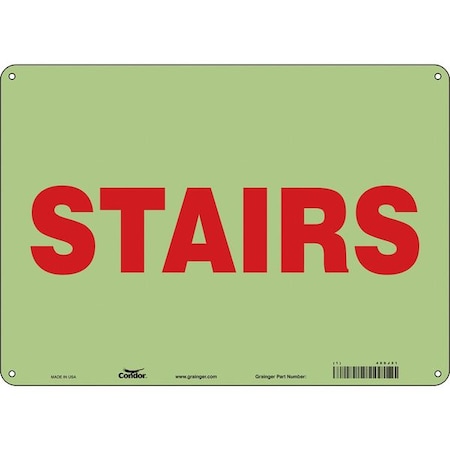 Condor STAIRS, 14 in W x 10 in H, Horizontal Rectangle, Polyethylene, 480J51 480J51