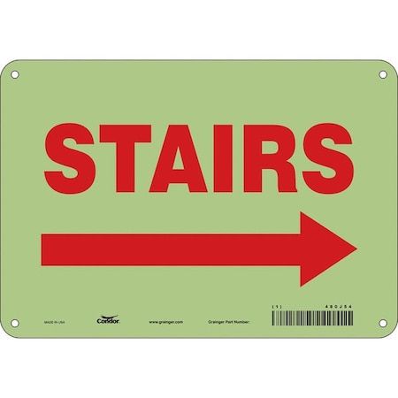 Condor STAIRS, 10 in W x 7 in H, Vertical Rectangle, Polyethylene, 480J54 480J54