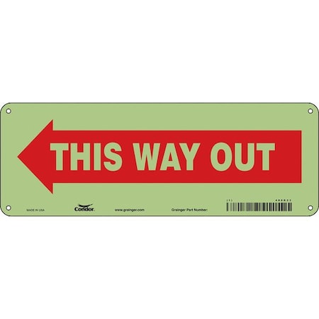 Condor Safety Sign, 5 in H, 14 in W, Polyethylene, Vertical Rectangle, English, 480K23 480K23