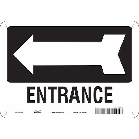 Condor Safety Sign, 7 in Height, 10 in Width, Aluminum, Vertical Rectangle, English, 480K34 480K34