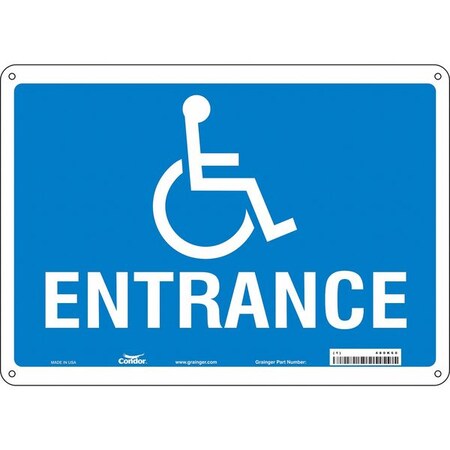 Condor Safety Sign, 10 in Height, 14 in Width, Polyethylene, Horizontal Rectangle, English, 480K60 480K60