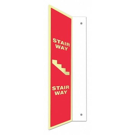 Condor STAIR WAY, 4 in W x 24 in H, L-Shape Projection, PETG, 480W85 480W85