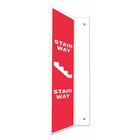 Condor STAIR WAY, 4 in W x 24 in H, L-Shape Projection, PETG, 480W86 480W86