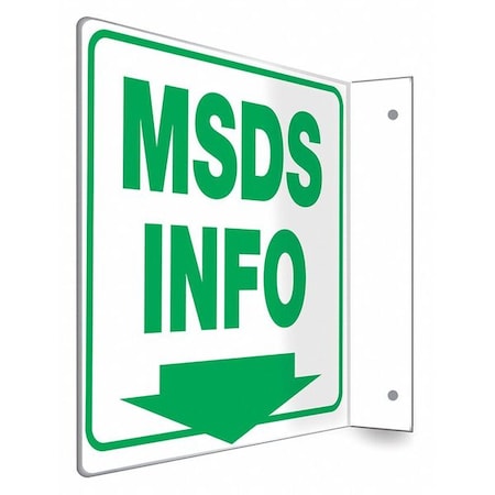 Condor Safety Sign, 8 inx8 in, PETG 480W92