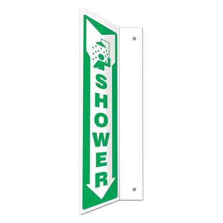 Condor SHOWER, 4 in W x 18 in H, L-Shape Projection, PETG, 480W37 480W37